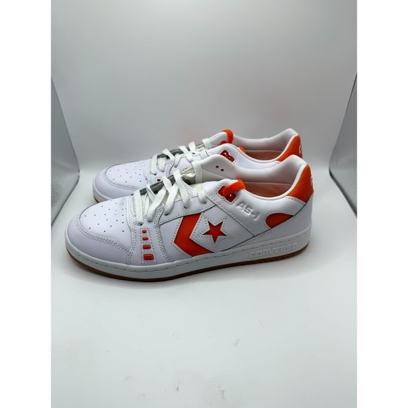 Converse AS-1 Pro A08130C Mens 9 Sneaker White Orange Leather Skateboard Shoes main image 8